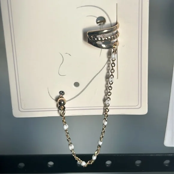 New Bulk Lot Stud Hoop Drop Earring Sets Ear Climbers Singles Gold Silver Tone - Picture 8 of 10